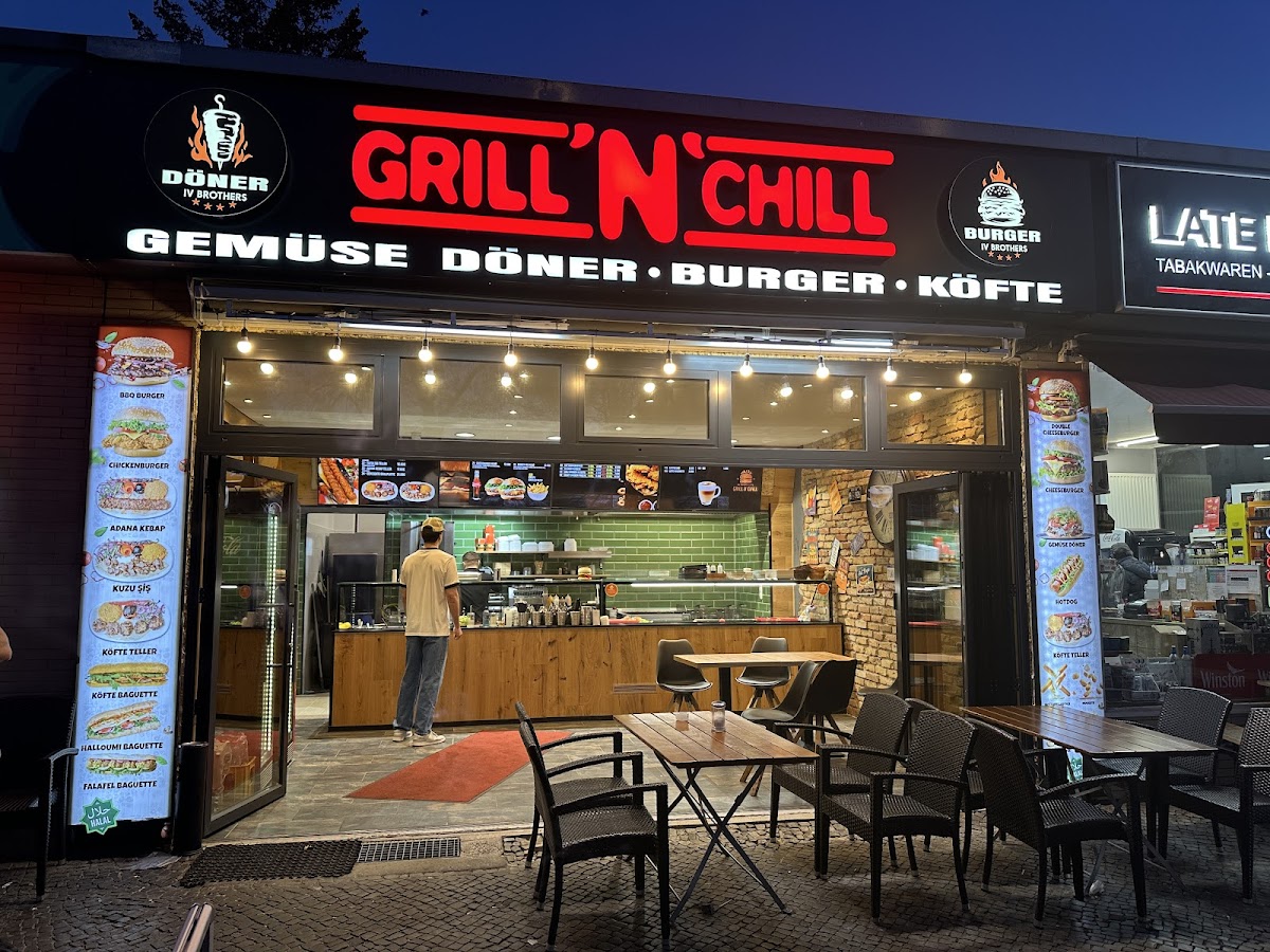 Grill 'n' Chill Burger Köfte Gemüse Döner